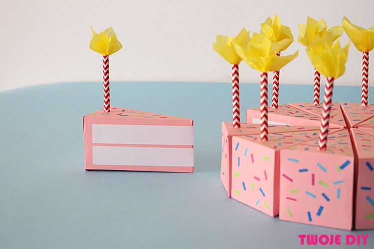 Tort Z Papieru Do Przedszkola Papierowy tort na 3 urodziny Twoje DIY - Twoje DIY