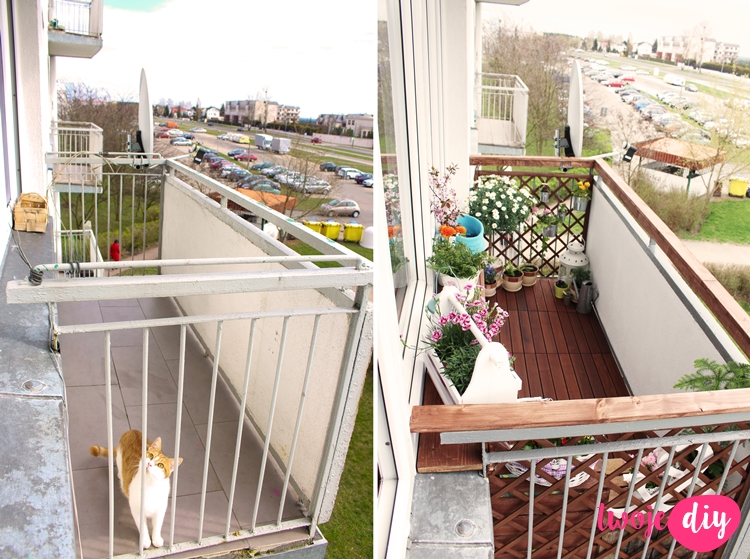 metamorfoza balkonu przed i po