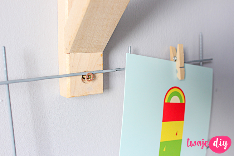 Kratka nad biurko diy 7