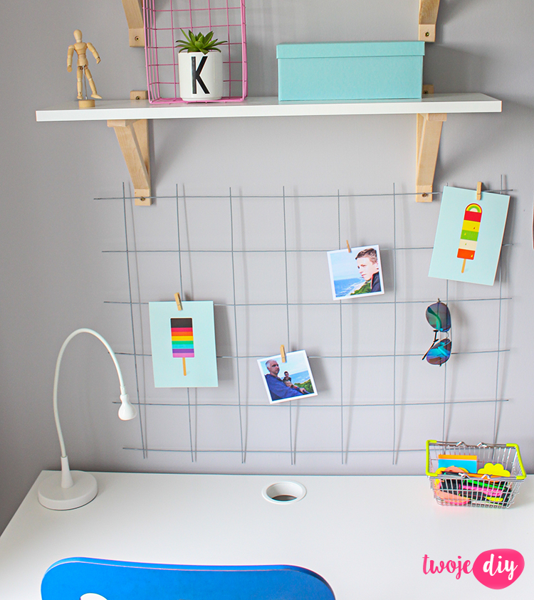 Kratka nad biurko diy 9