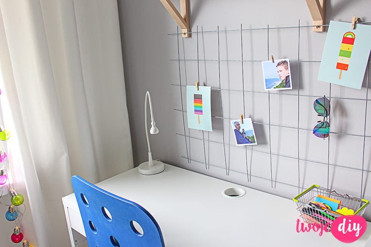 Kratka nad biurko diy