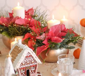 Świąteczny stroik na stół
