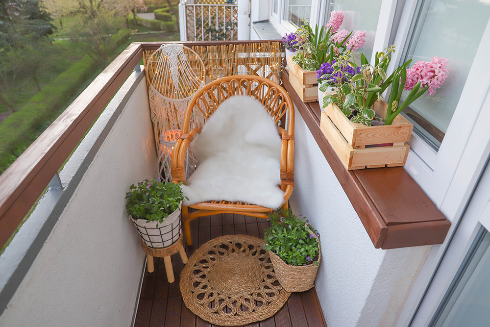 mały balkon